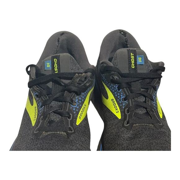 Brooks Ghost 14 Gray Volt Green Running Shoes Men’s Size 8.5 Neutral Cushion - Picture 4 of 9